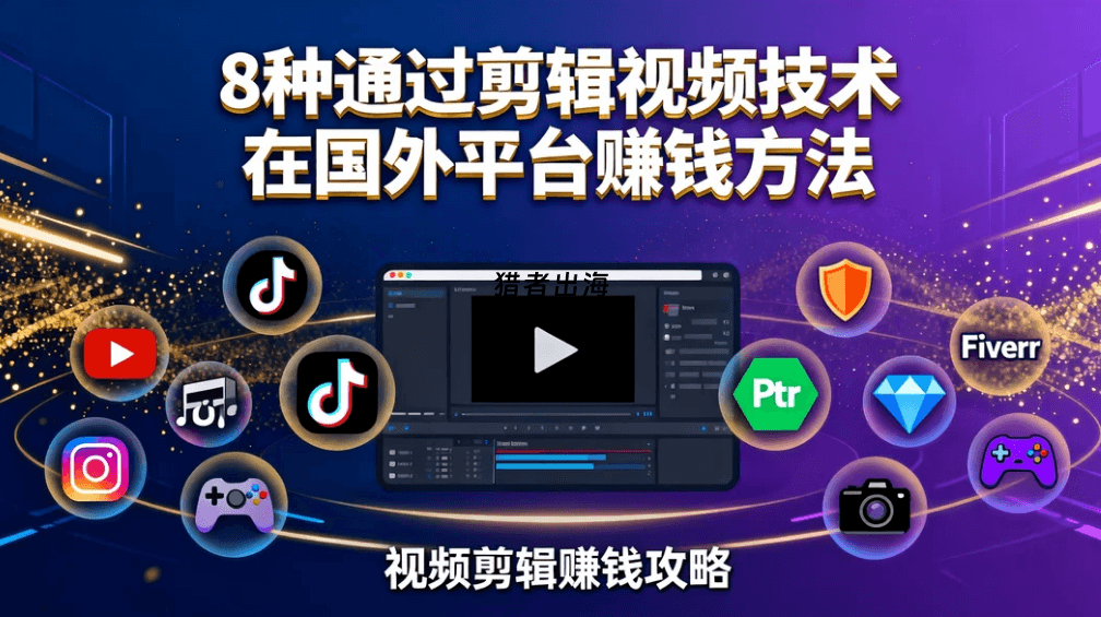 8种通过剪辑视频技术在国外平台赚钱方法