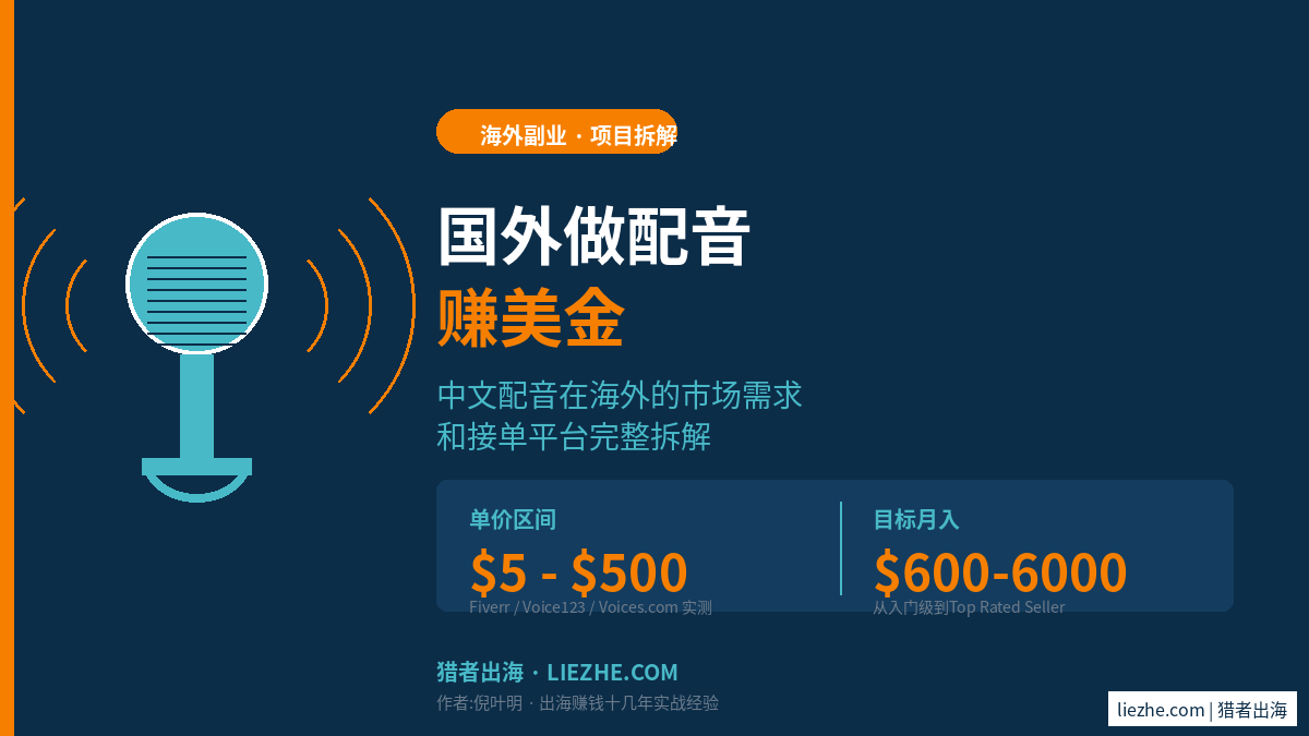海外中文配音赚美金项目封面图秒出海