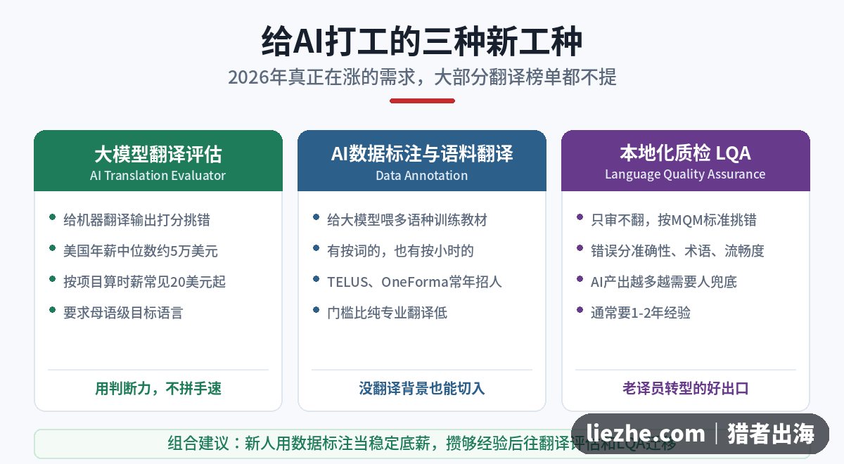 给AI打工的三种新工种：大模型翻译评估、AI数据标注、本地化质检LQA