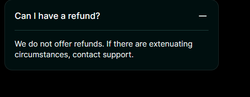 DigitalOcean价格页常见问题Can I have a refund:We do not offer refunds,特殊情况联系客服