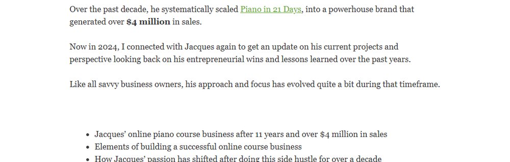 Piano In 21 Days十来年累计销售额400多万美金