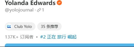 旅行付费Newsletter Club Yolo的Substack主页：137K+订阅者，旅行类第2名正在崛起