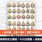 微信表情包怎么赚钱：AI只出草图，一位作者上架一周多赞赏100多元